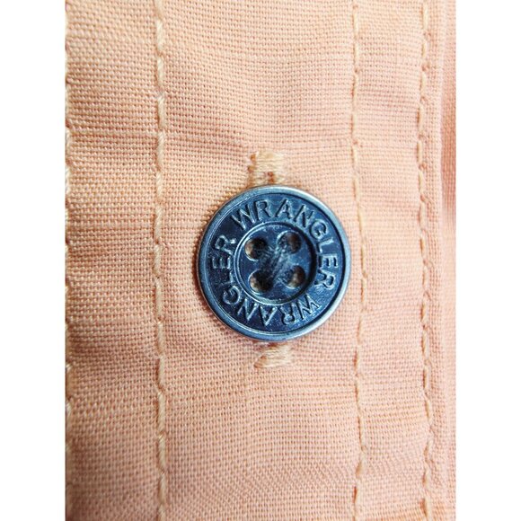 Wrangler Riggs Workwear Womens Size Medium Tangarine Back Vent Long Sleeve Shirt - Picture 10 of 13